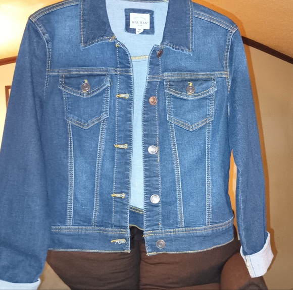 Basic denim size m wax jean jacket - Picture 3 of 4